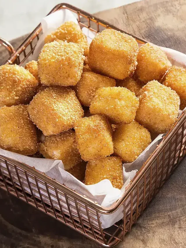 Queijo coalho empanado na airfryer